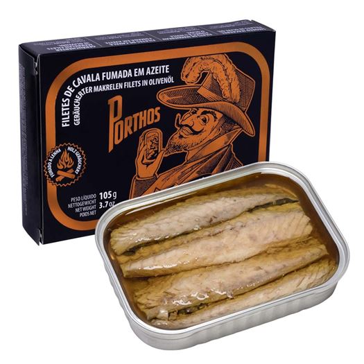 Porthos · Filetes de Caballa Ahumada en Aceite de Oliva